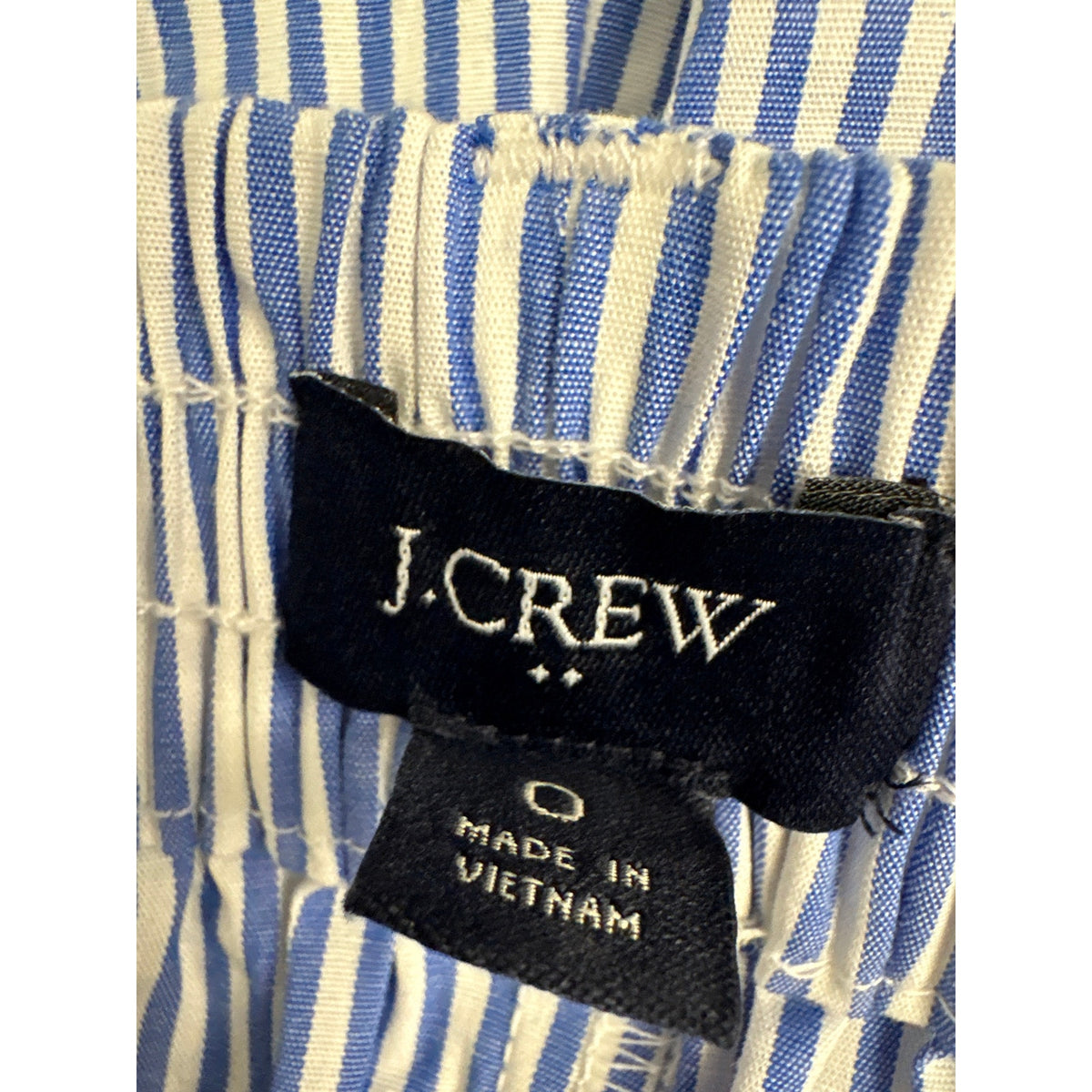 J.Crew Blue and White Stripe Belted Shorts Sz 0