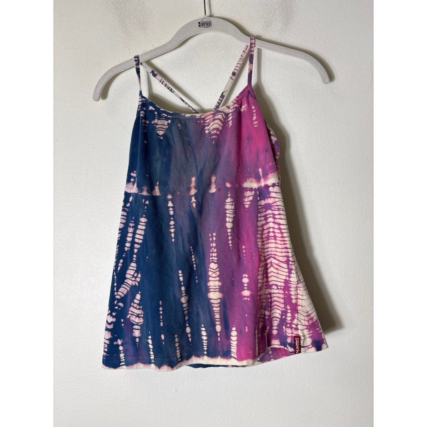 Hard Tail Blue Purple Tie Dye Athletic Tank Sz L