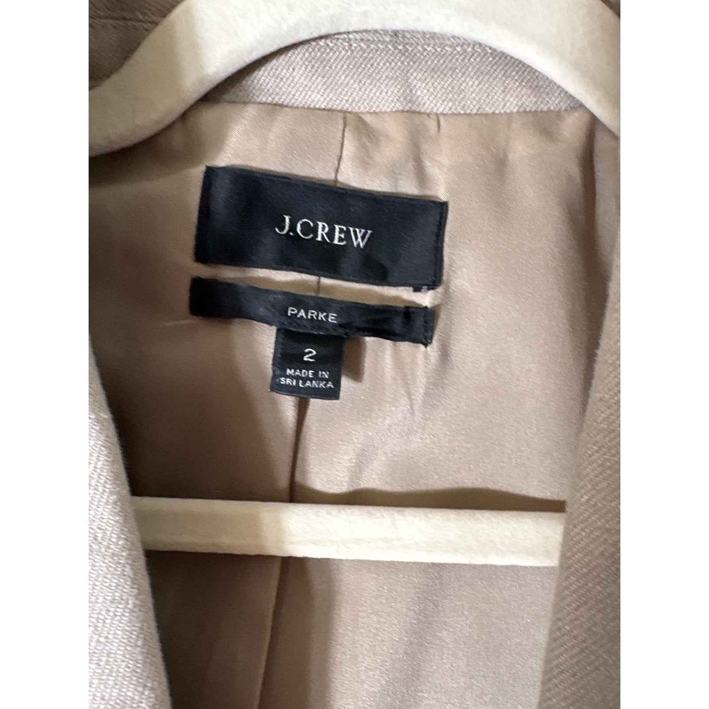 J. Crew Stone Long Sleeve "Parke" Linen Blazer Sz 2