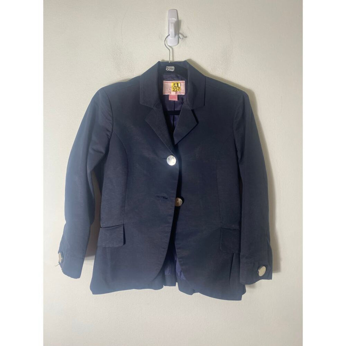 Pink Tartan Black Long Sleeve Blazer Size 4