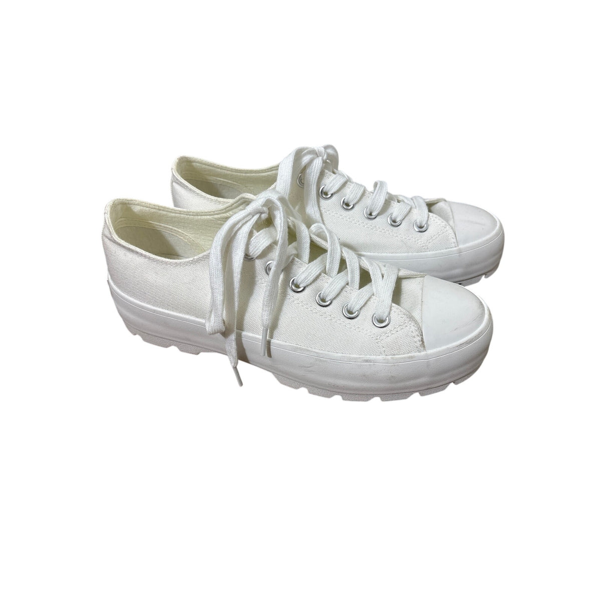 Sincerely Jules White Canvas Tennis Shoes Sz 8.5