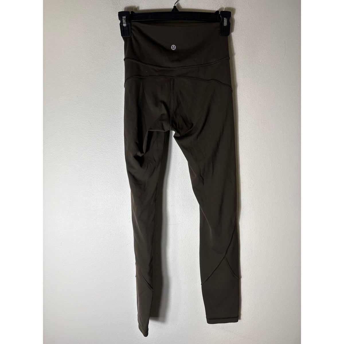 Lululemon Dark Green Gray Athletic Leggings Sz 4