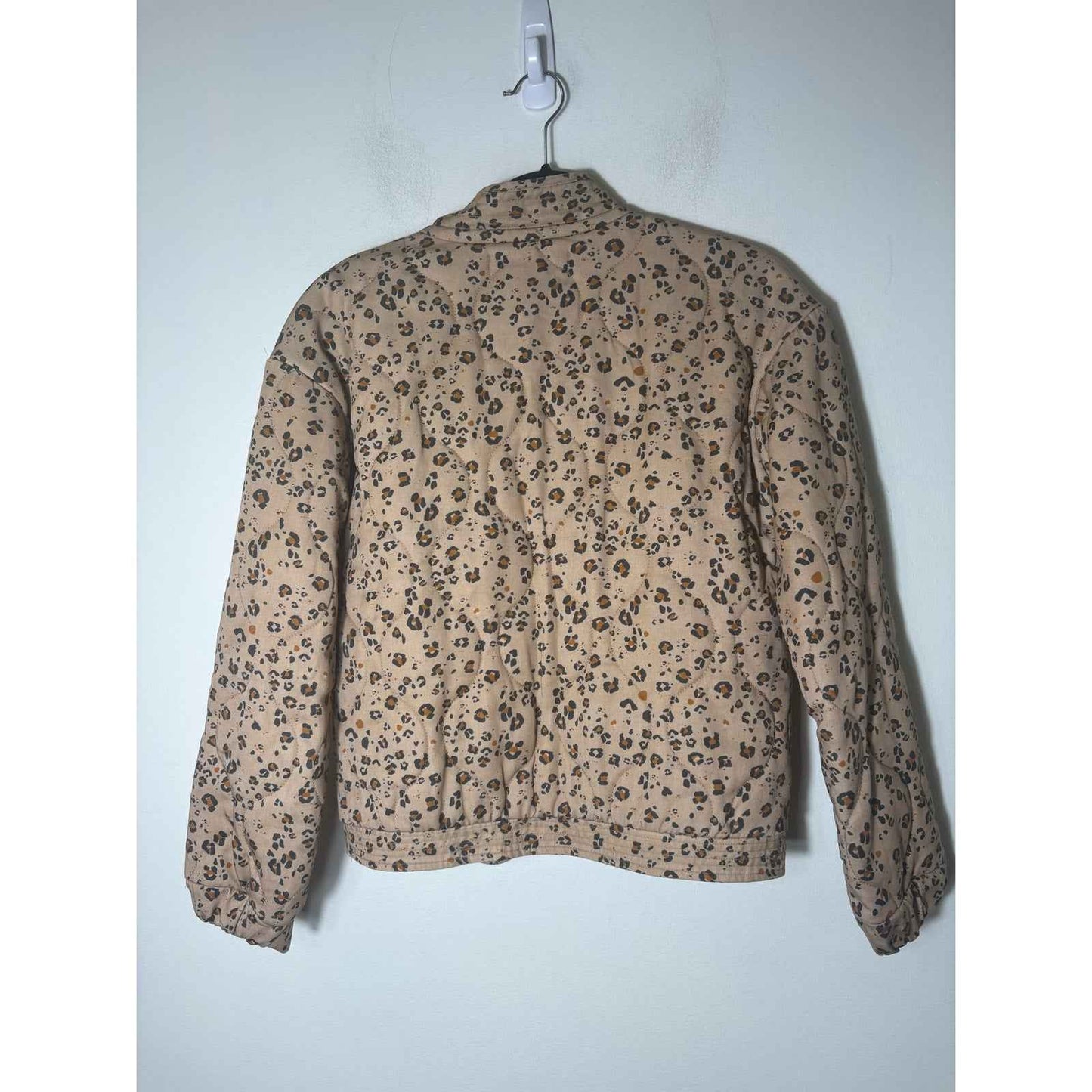Saltwater Luxe Quilted Leopard Print Jacket Sz XS