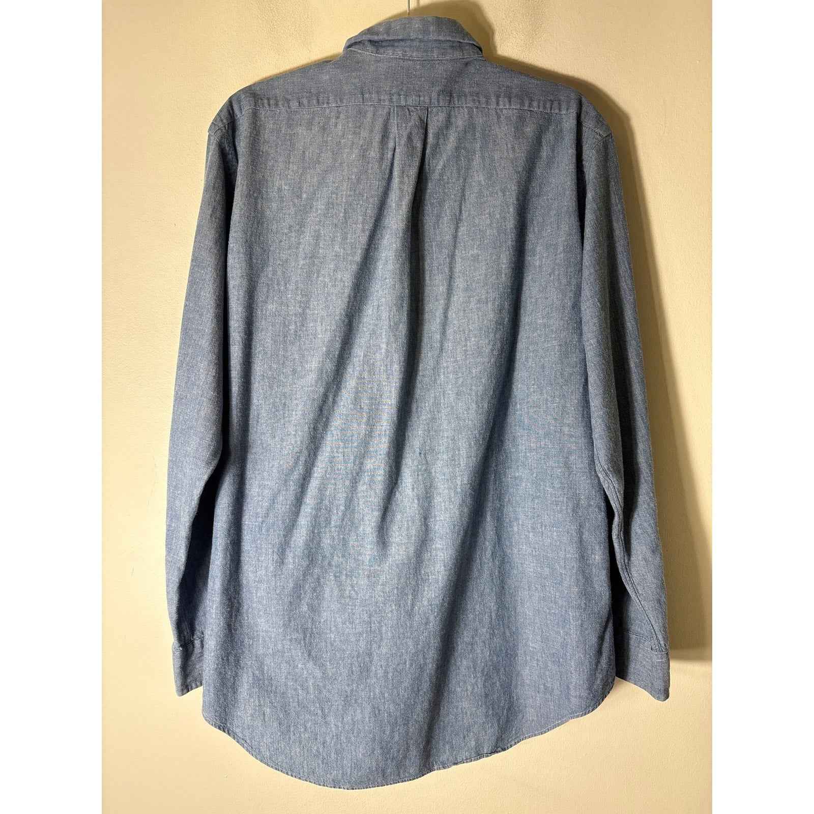 Mens Ralph Lauren Light Blue Long Sleeve Button Down Shirt Sz 16/34