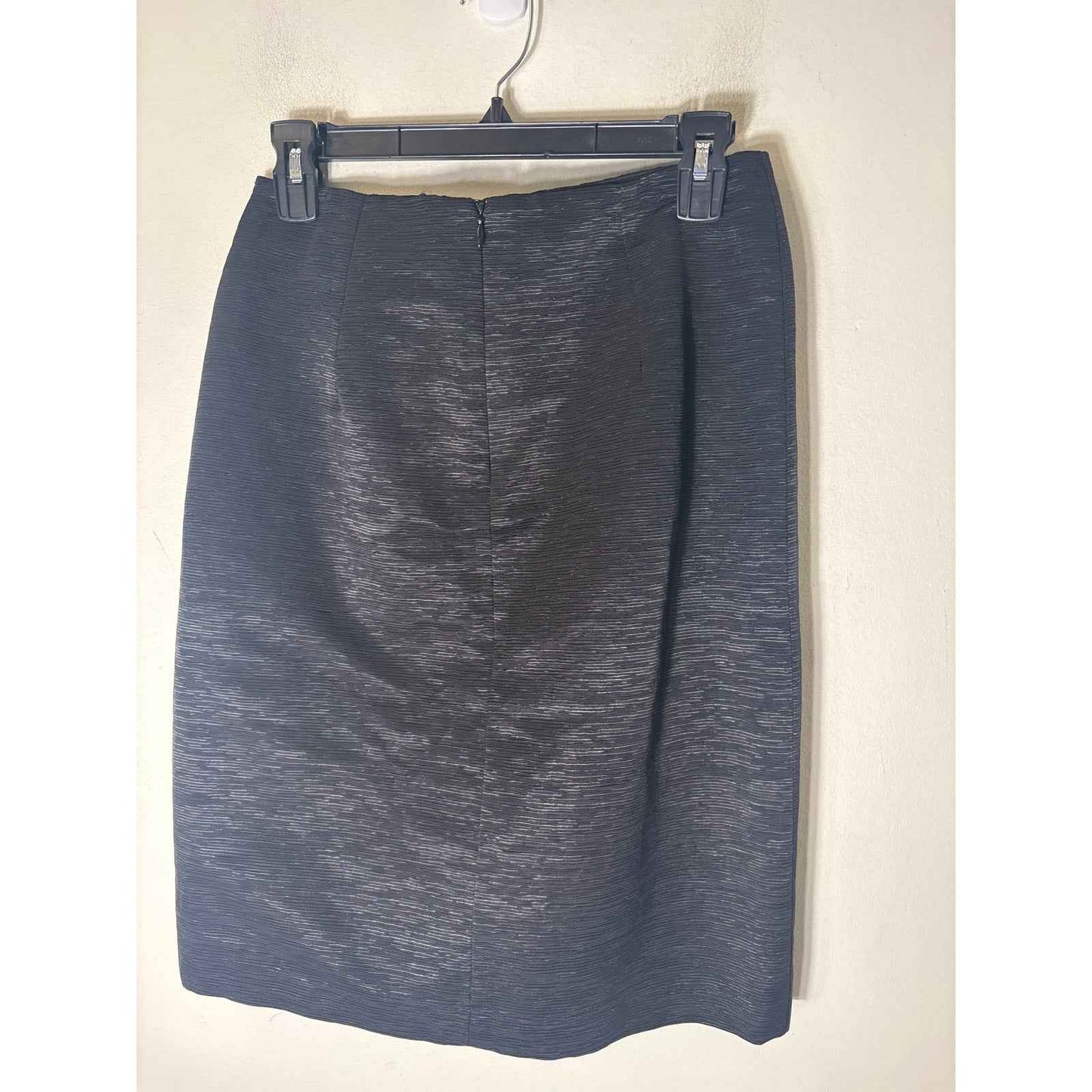 Etro Front Slit Black Pencil Skirt sz 42