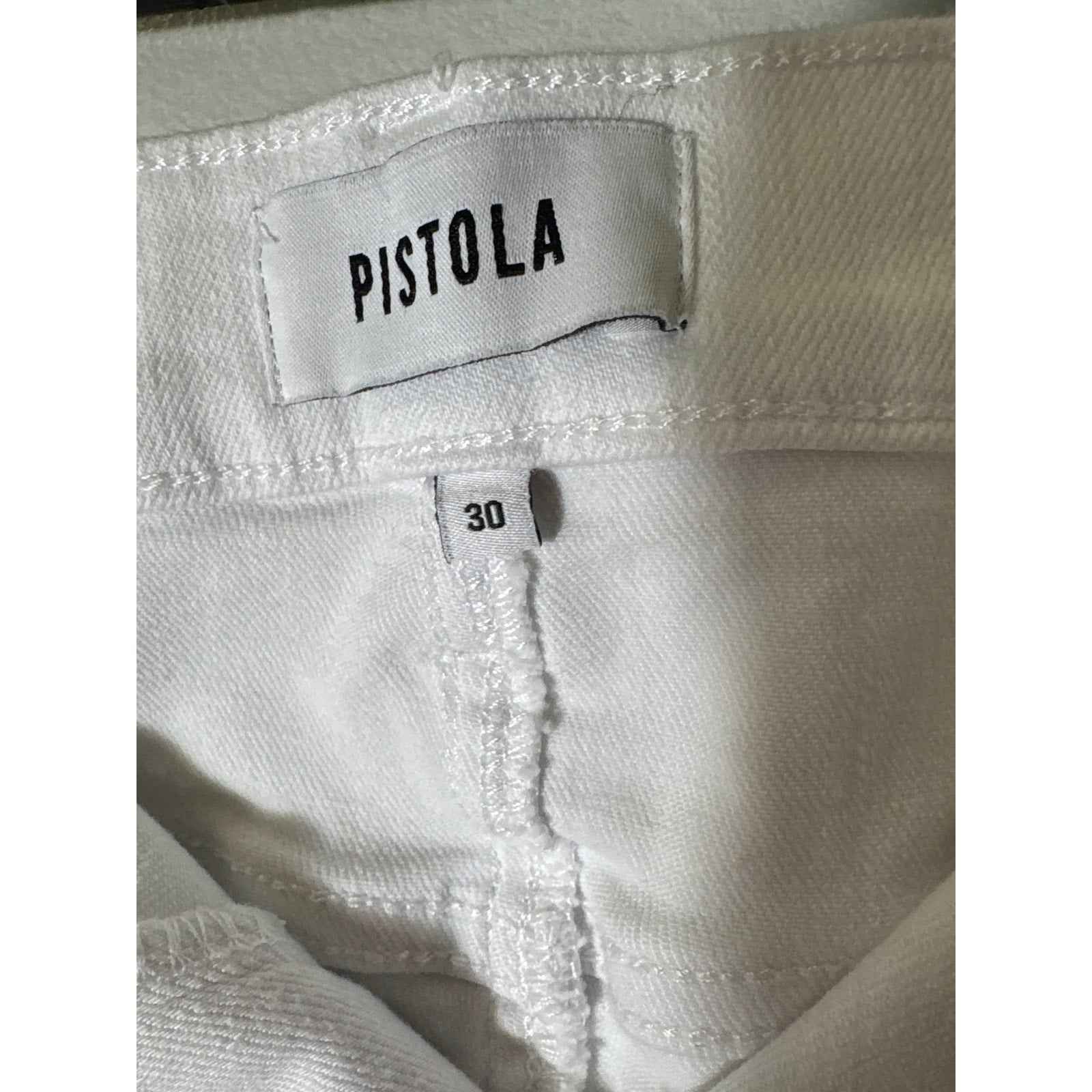Pistola White Flare Leg Ankle Jeans Sz 30