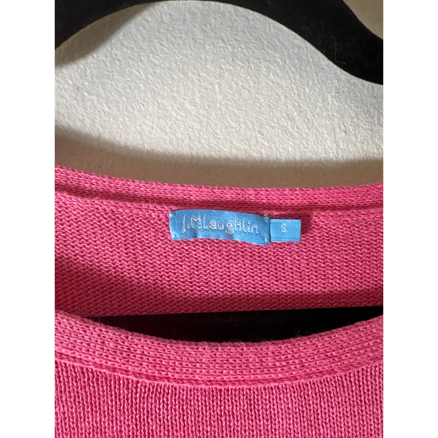 J. McLaughlin Poppy Pink Long Sleeve Knit Sweater Sz S