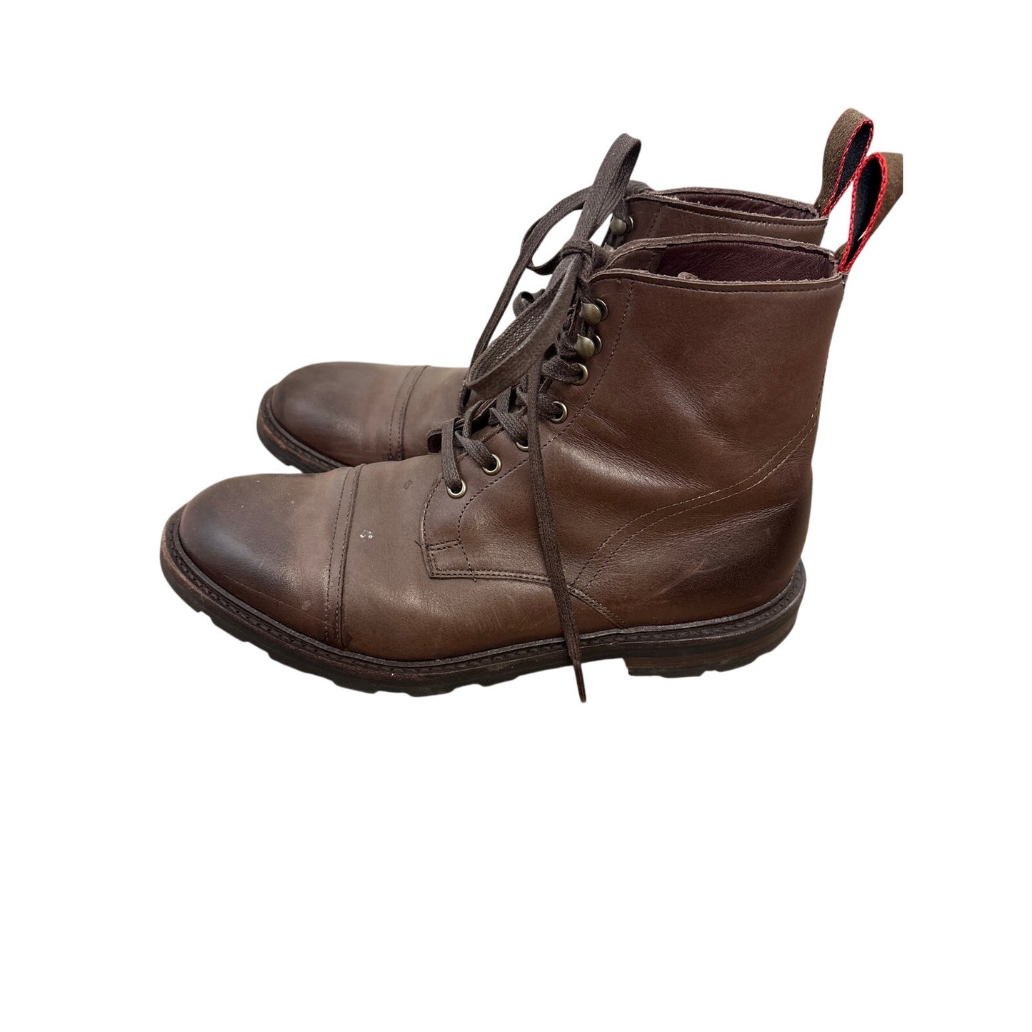 Mens Allen Edmond Vibram Leather Boots Sz 8.5