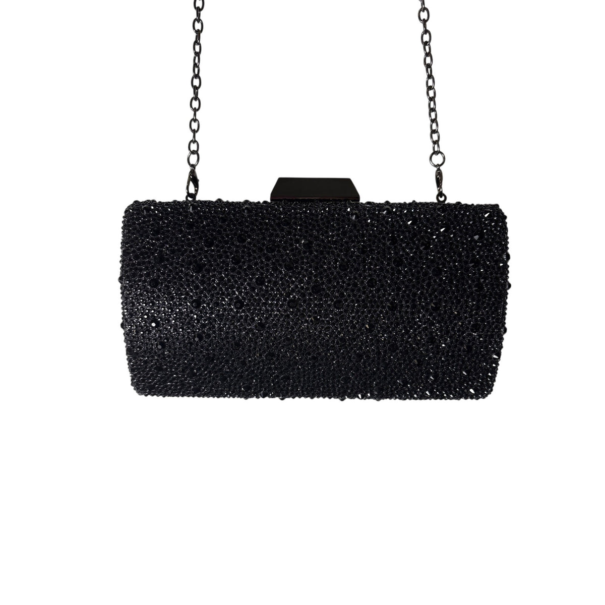 Jewel Black Beaded Cocktail Purse Sz 7.5"x4.5"