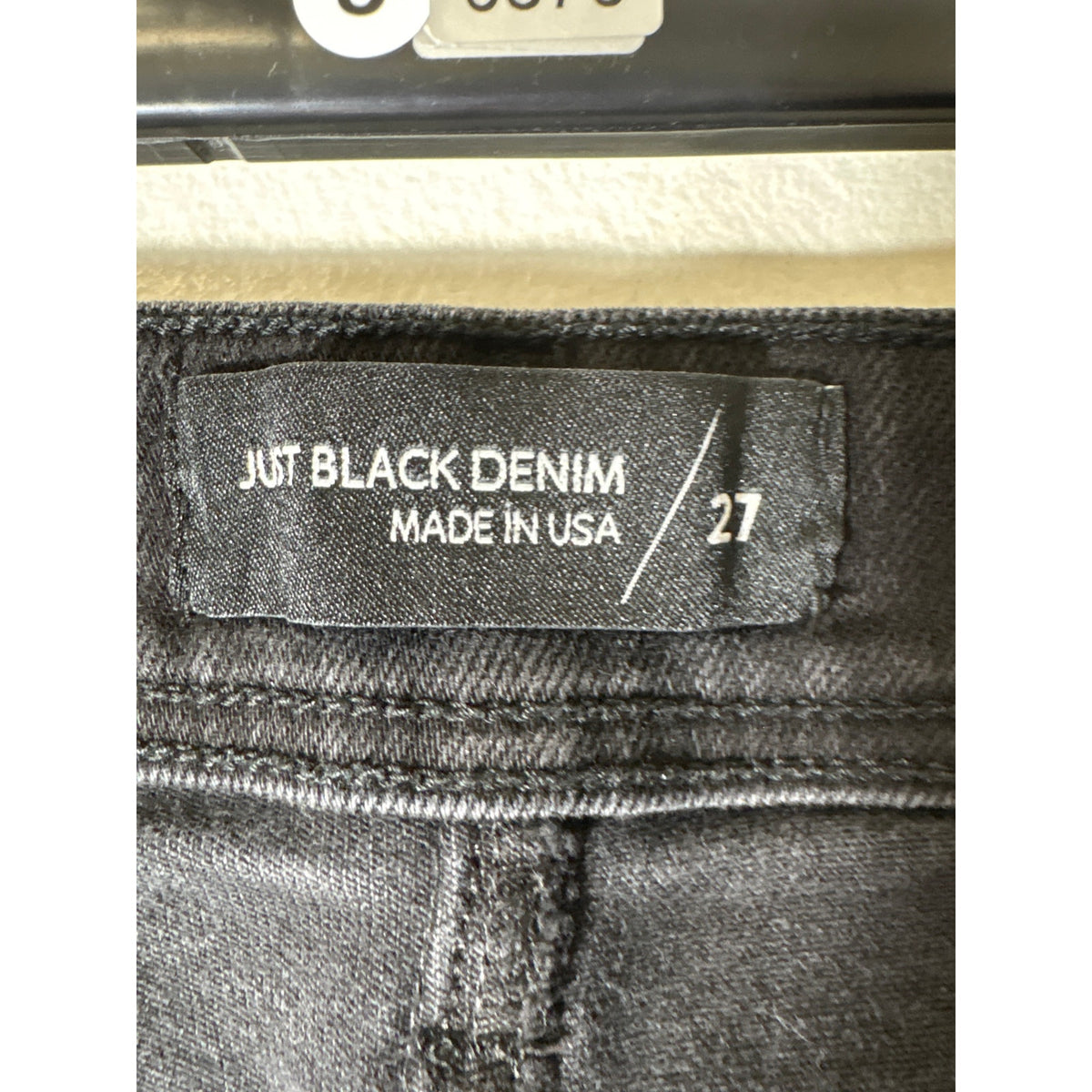 Just Black Denim Black Front Pocket Wide Leg Denim Sz 27