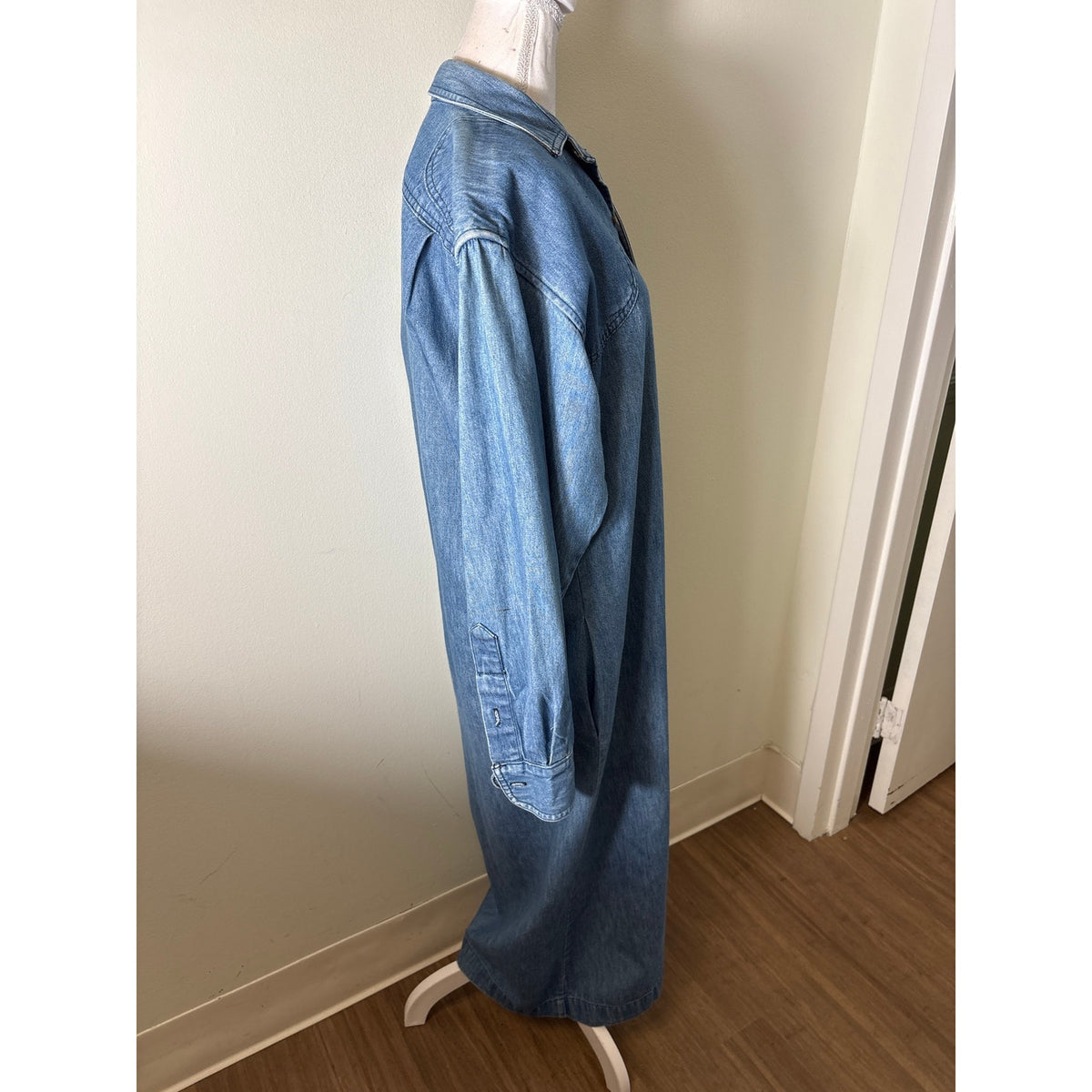 Ralph Lauren Denim Button Up Shirt Dress Sz 12