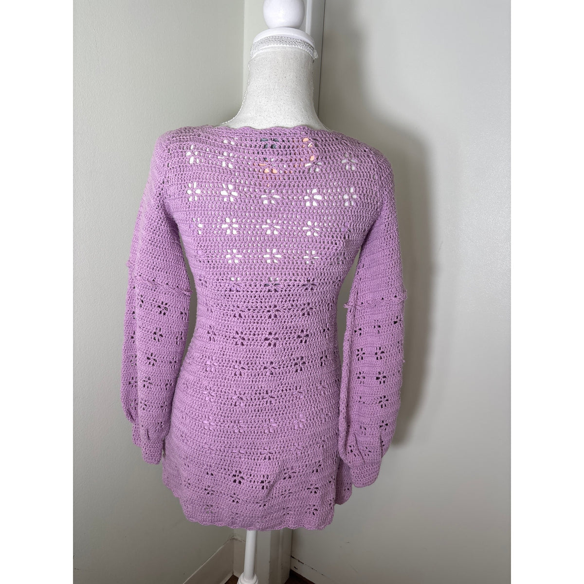 NWT Alice McCall Lavendar Crochet Mini Dress Sz 2