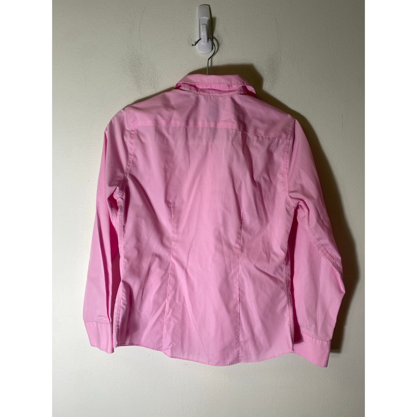 Lands End Pink Button Up Ladies Shirt Sz 4 Petite