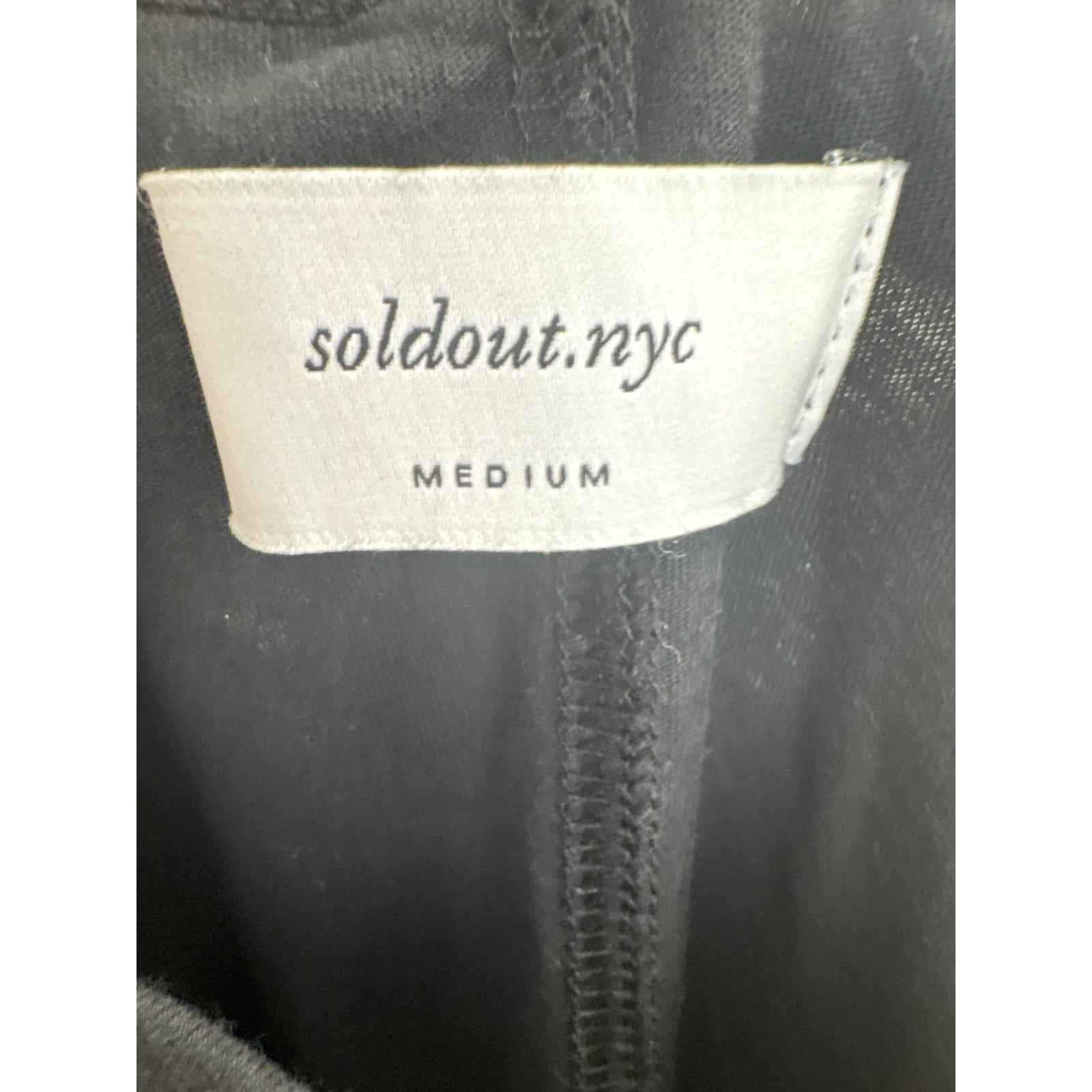 Soldout.nyc Black Short Sleeve Tee Sz M