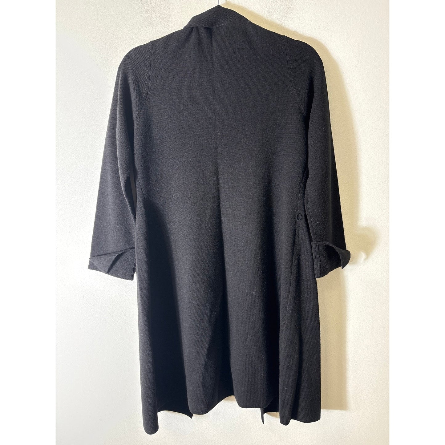 Ann Taylor Loft Black Loft Sleeve Long Cardigan Sweater Sz M