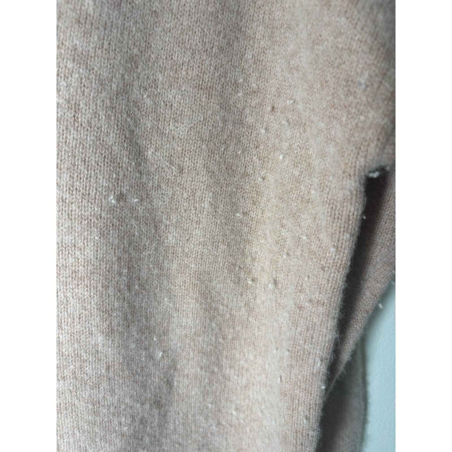 Skull Cashmere Pink V Neck W Skull On Back Sweater Sz s