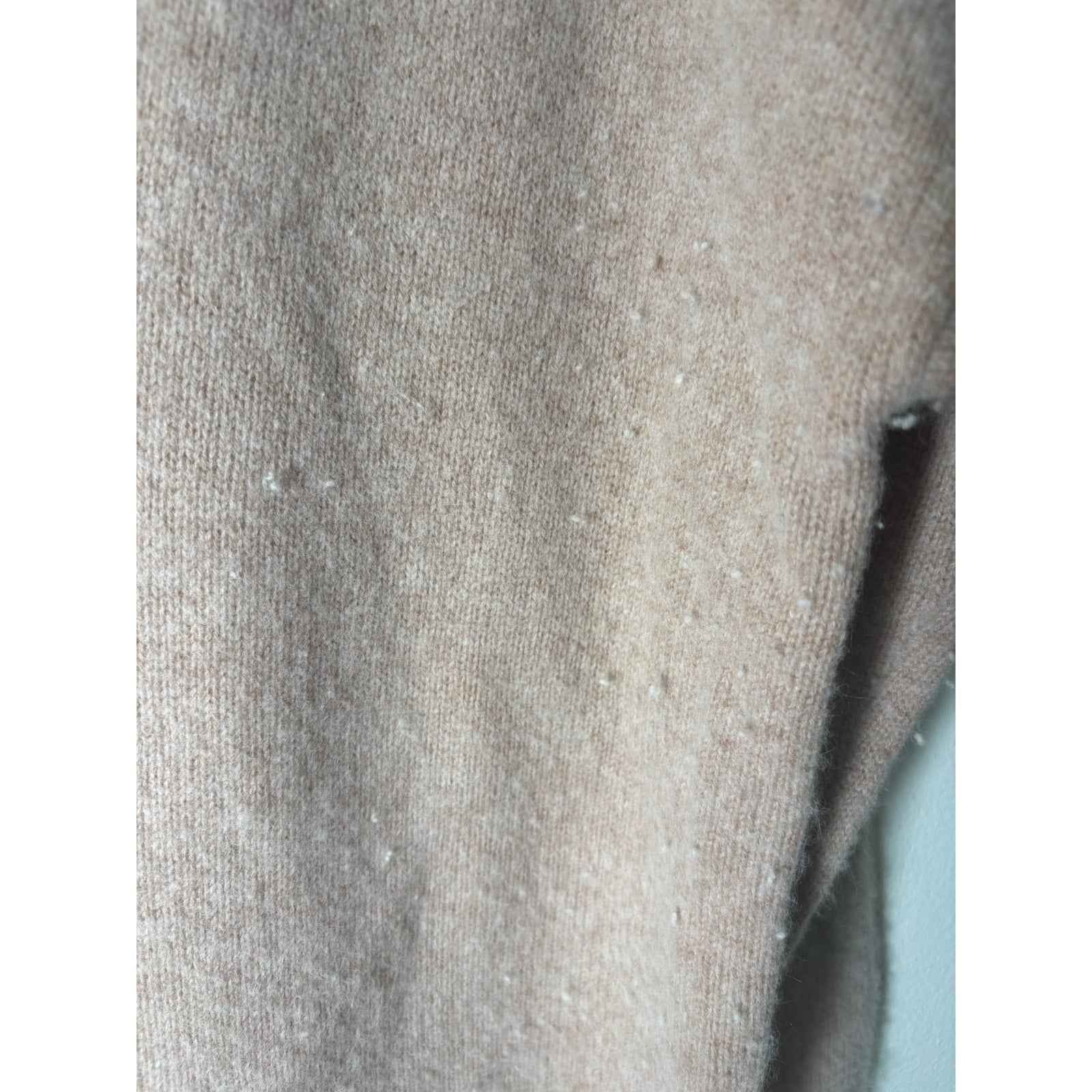 Skull Cashmere Pink V Neck W Skull On Back Sweater Sz s