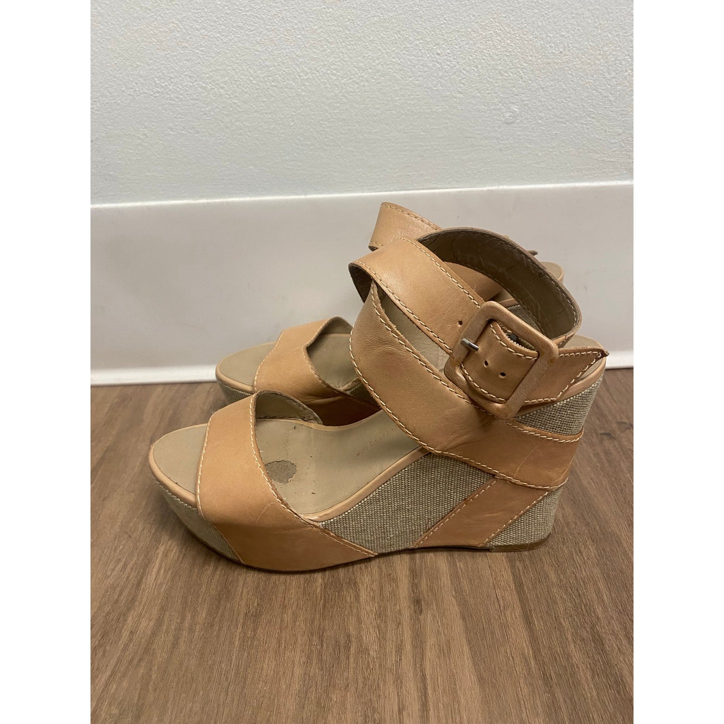 Franco Sarto Tan Wedges Sz 8