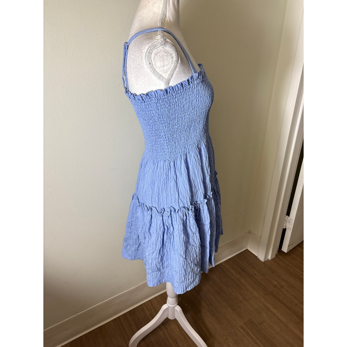 Hill House Light Blue Mini Nap Dress Sz L