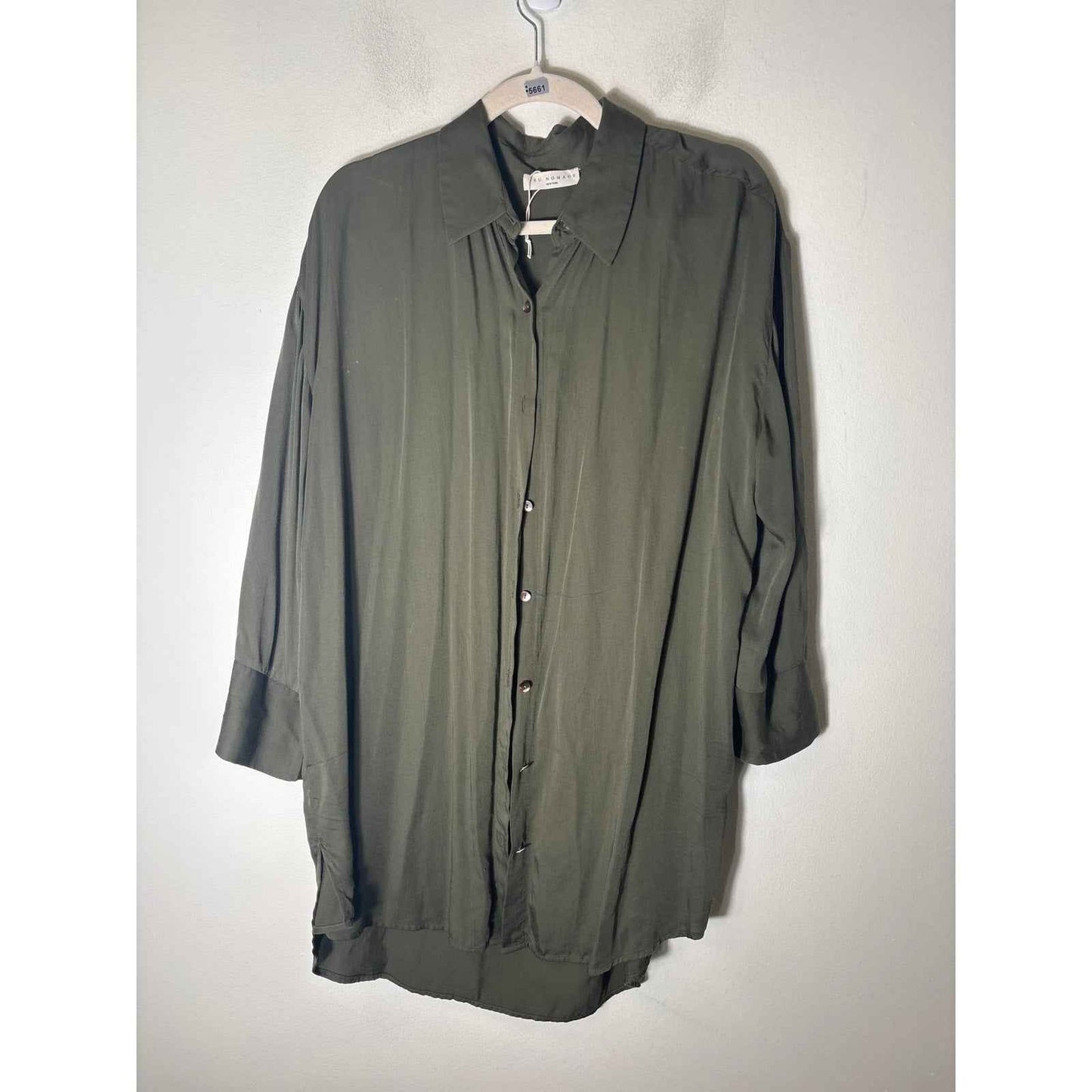 Neu Nomads Hunter Green Long Sleeve Button Up Shirt Sz M