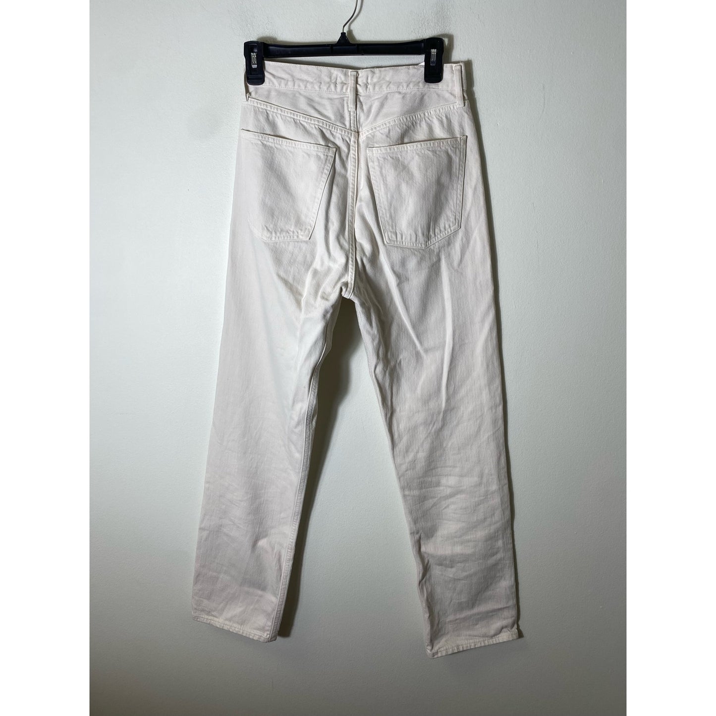 Agolde Off White Button Fly Ankle Jeans Sz 27