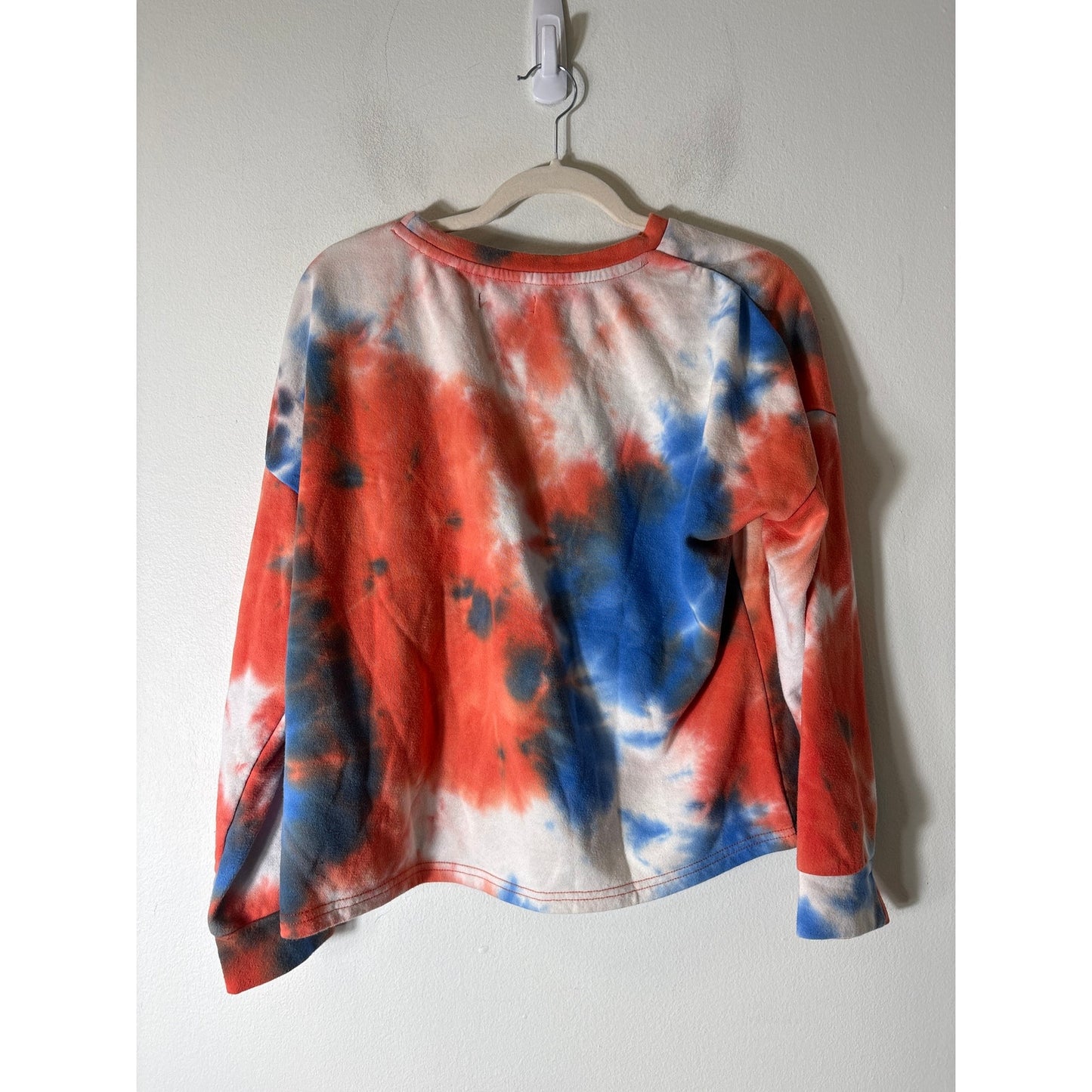 WDE Orange and Blue Tie Dye Sweatshirt Set Sz S