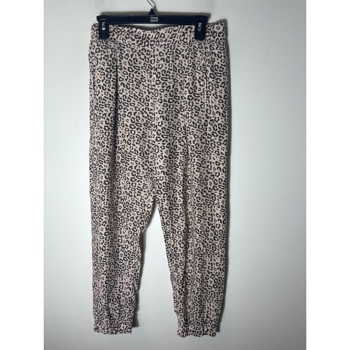 ATM Off White Animal Print Pull On Silk JoggerS and Cami Set z S/P