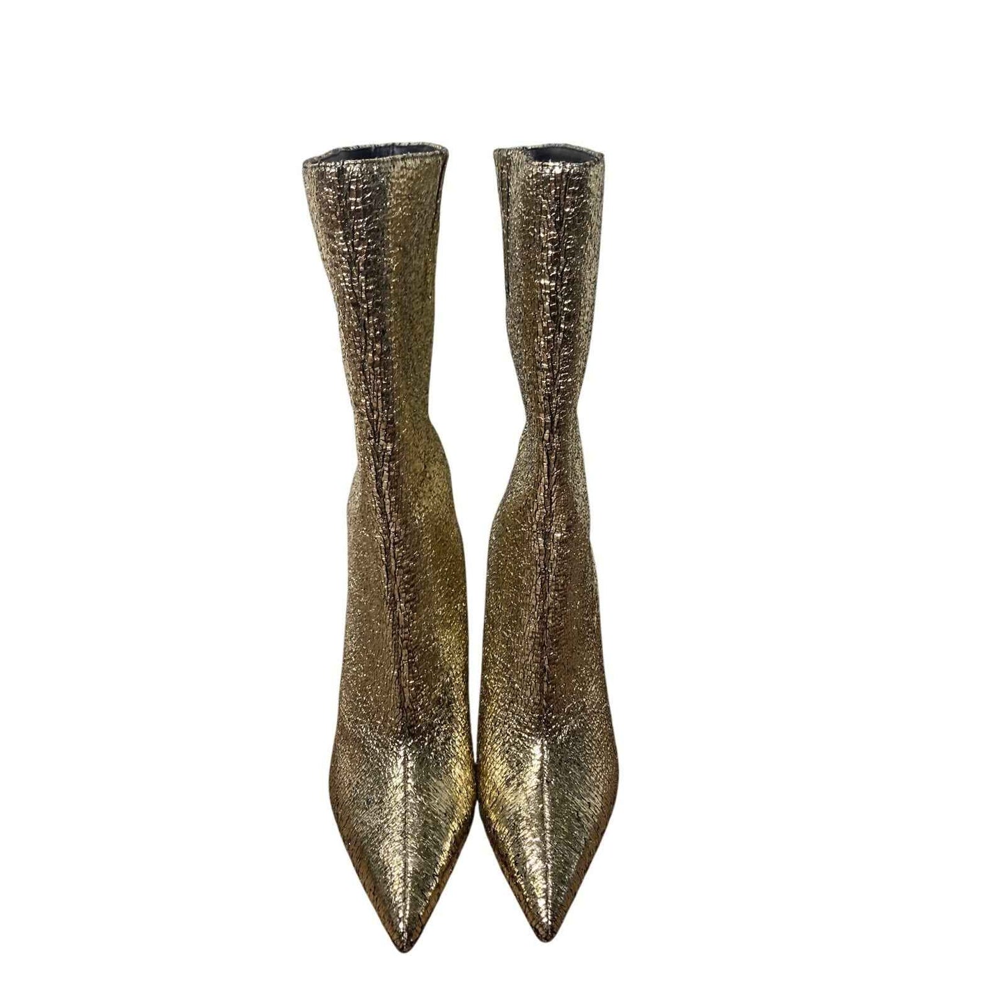 New w/o Box Katy Perry Gold Revival Bootie Sz 6