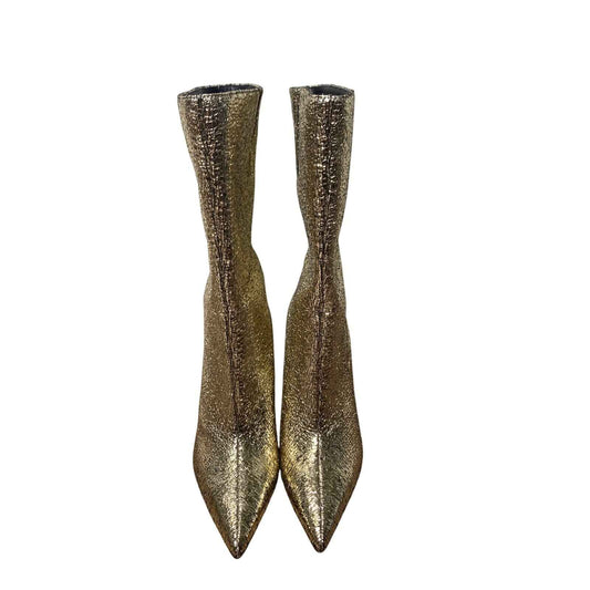 New w/o Box Katy Perry Gold Revival Bootie Sz 6