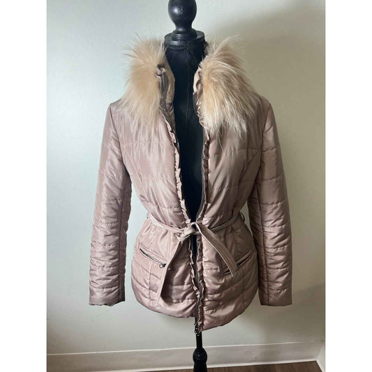 Dana Stein Tan Puffer Coat Sz M