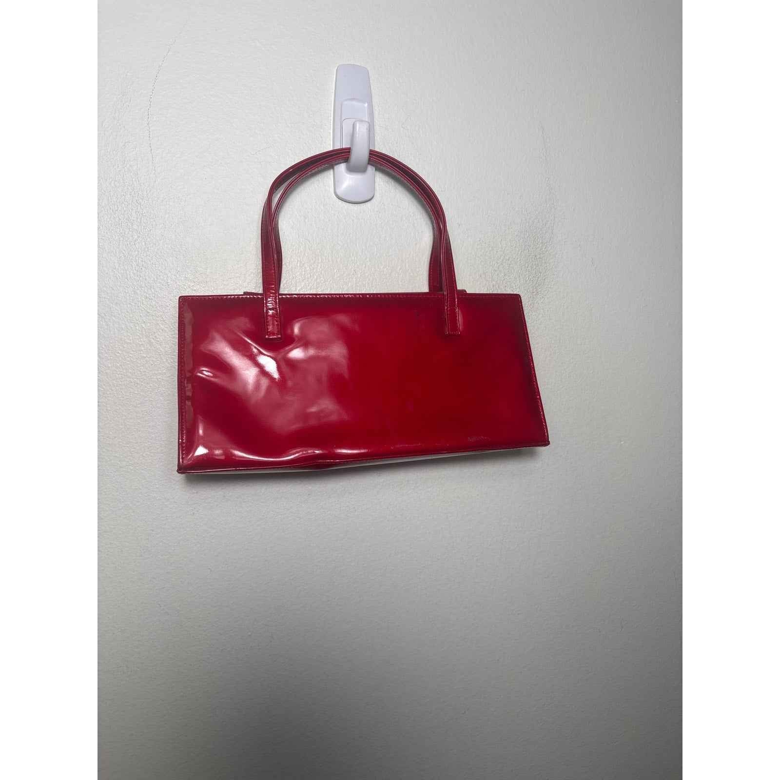 Stuart Weitzman Red Patent Butterfly Mini Handbag