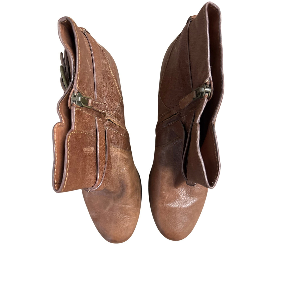 Cole Haan Brown Leather Ankle Bootie Sz 10