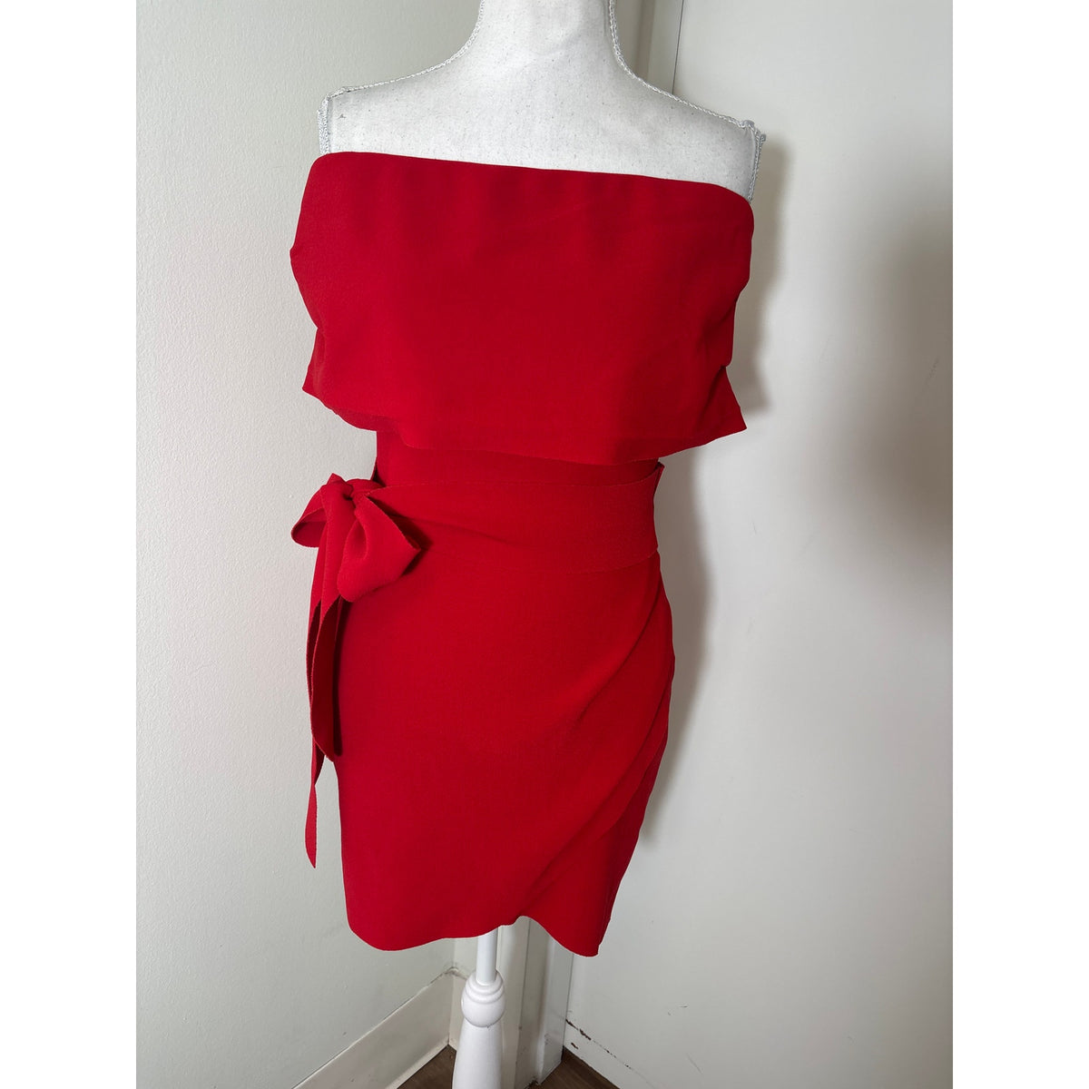 Bec + Bridge Red Strapless Mini Dress Sz 6