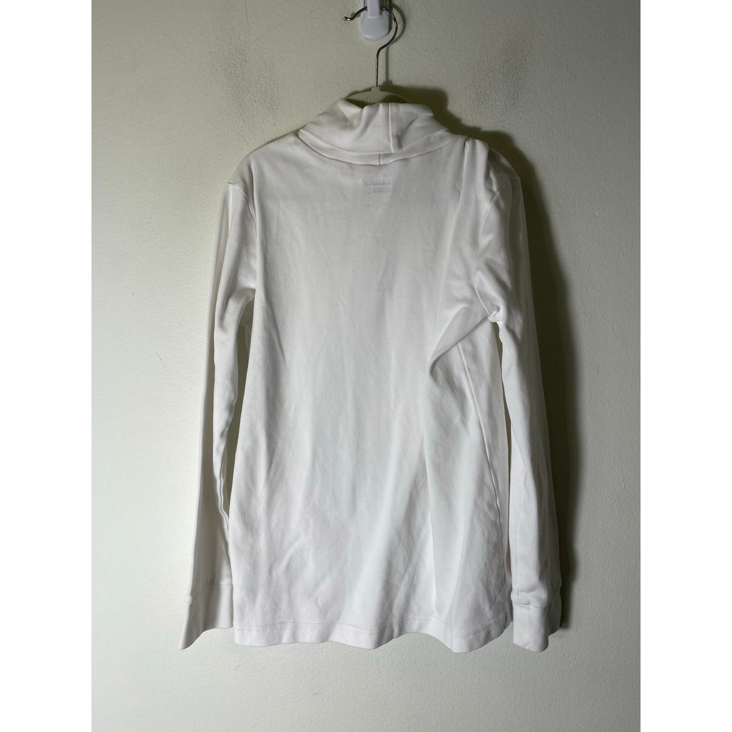 Lands End White Turtleneck Sz YL 10-12