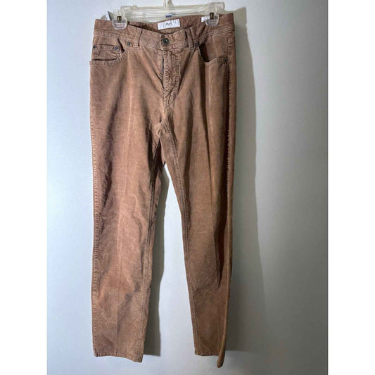 Mens Brax Cooper Fancy Regular Fit Tan Pants Sz 34/34