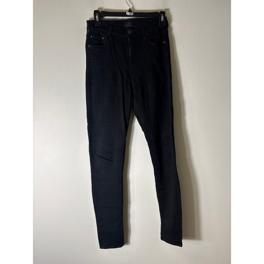 Citizens of Humanity Dark Black Rocket High Rise Skinny Sz 27