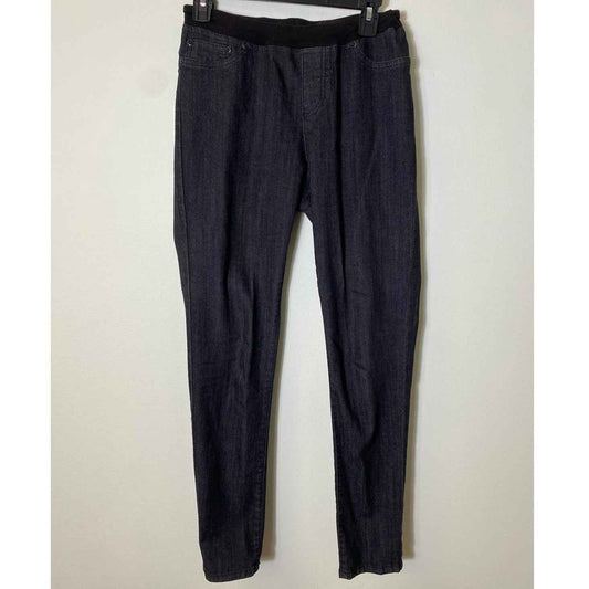 Chico's Platinum Jegging Stretch Gray Skinny Jeans Sz 0 (reg 4)