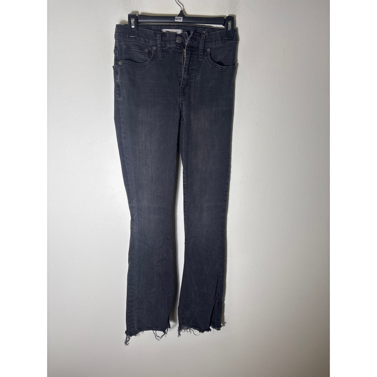 Madewell Black "Cali Demi-Boot" Denim Jeans Sz 25T