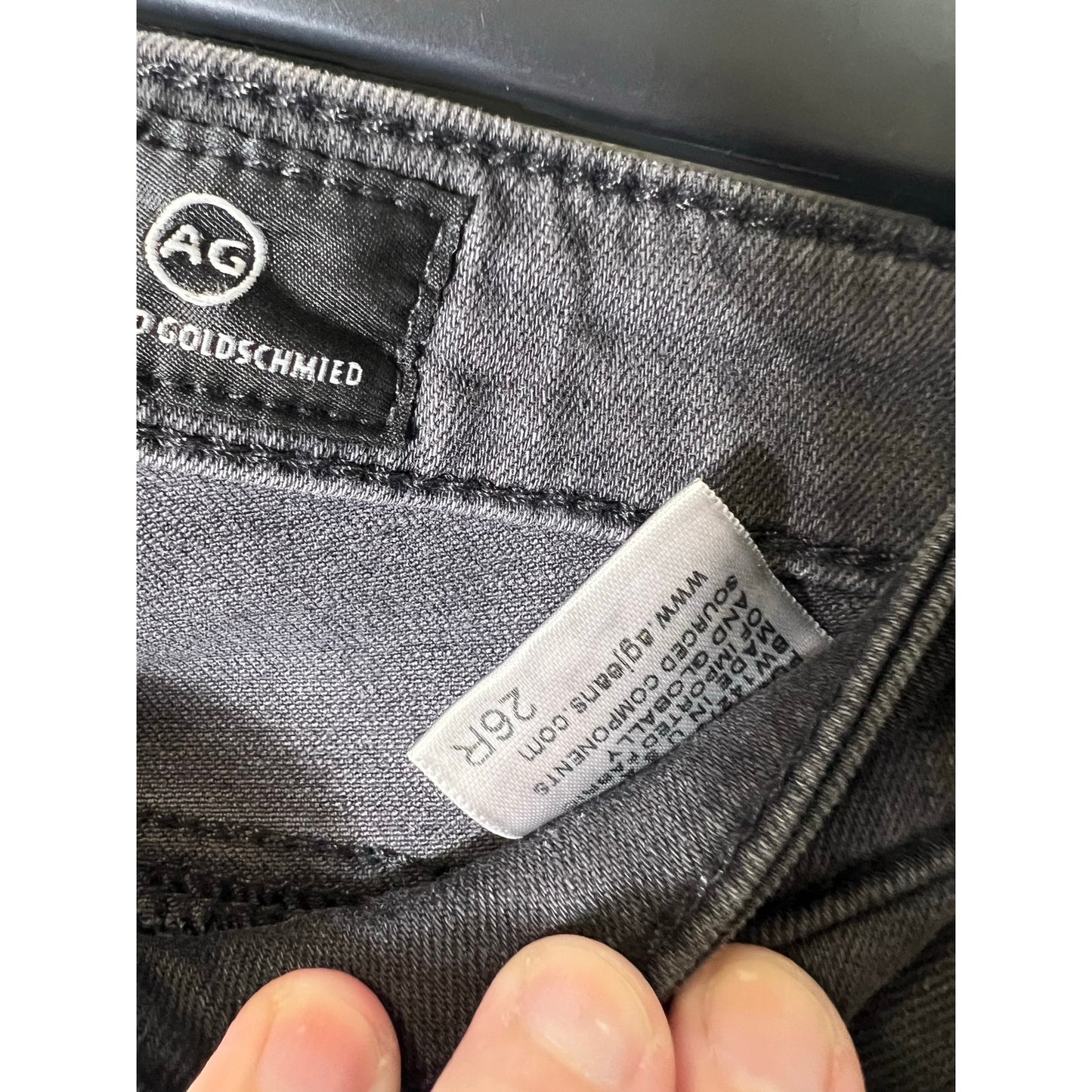 Adriano Goldschmied The Legging Ankle Super Skinny Ankle Black Jeans Sz 26R