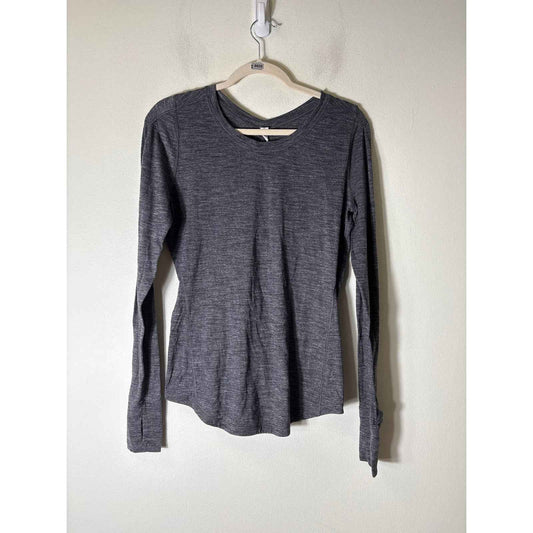 Lululemon Dark Gray Long Sleeve Athletic Shirt Sz 10