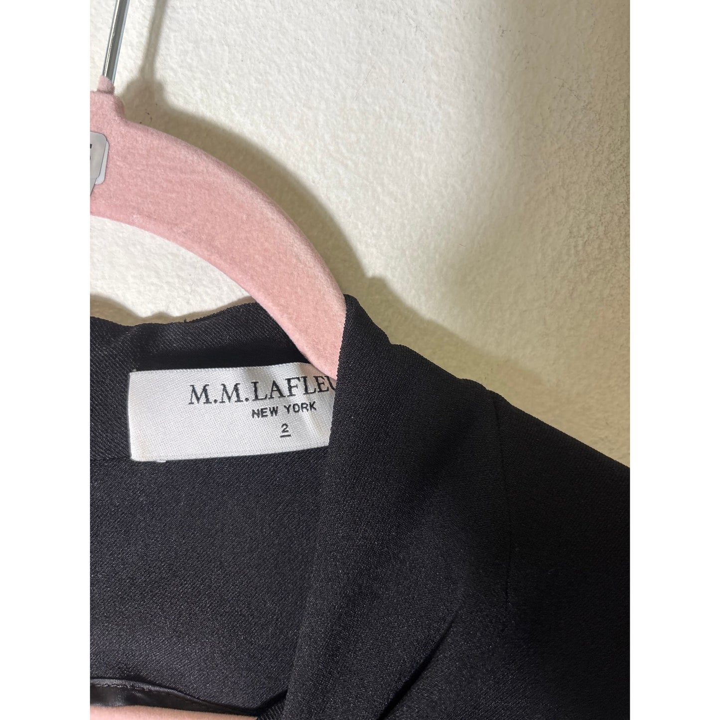 M.M. Lafleur Black Sleeveless Midi Sheath Dress Sz 2