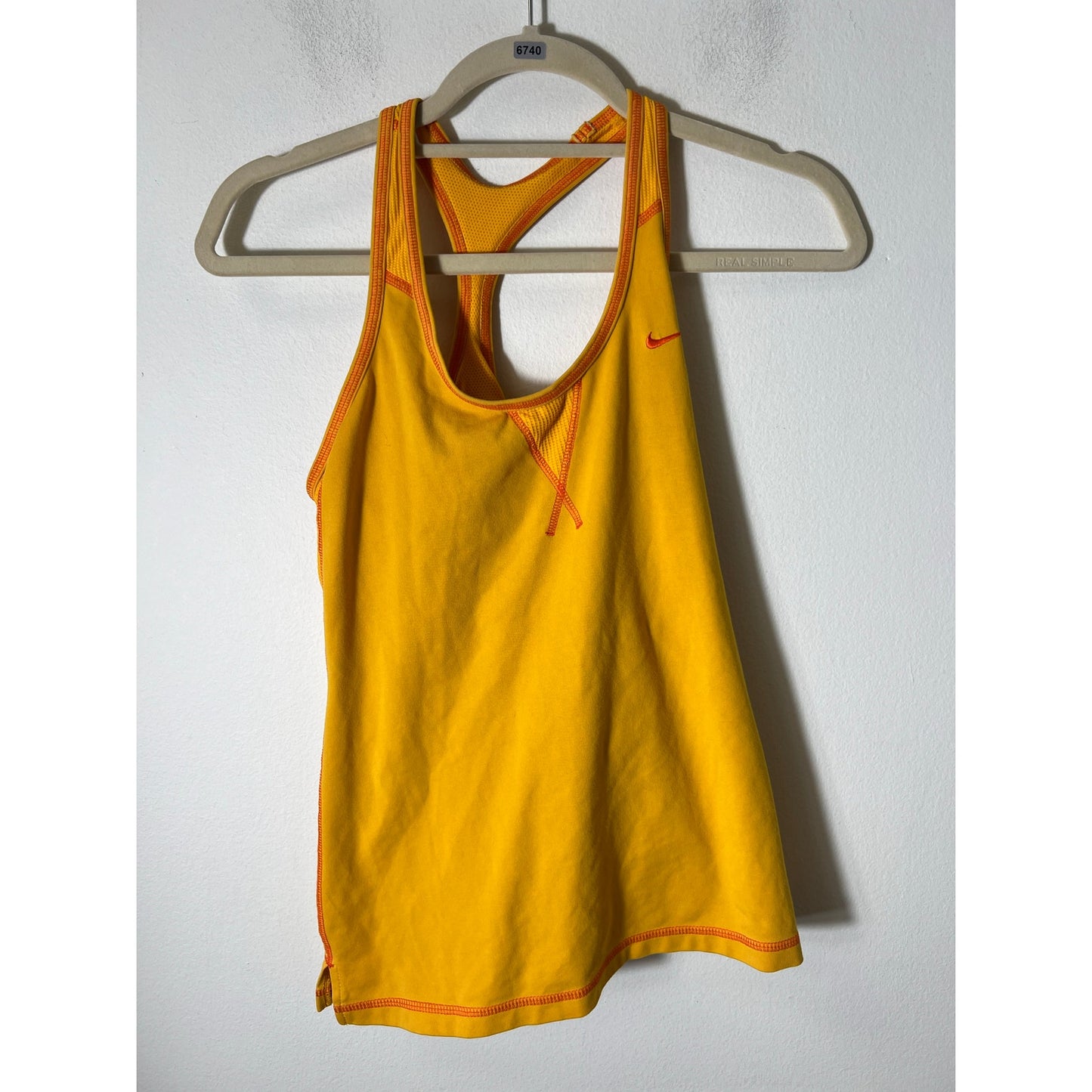 Nike FitDry Runing Tank Yellow, Sz small