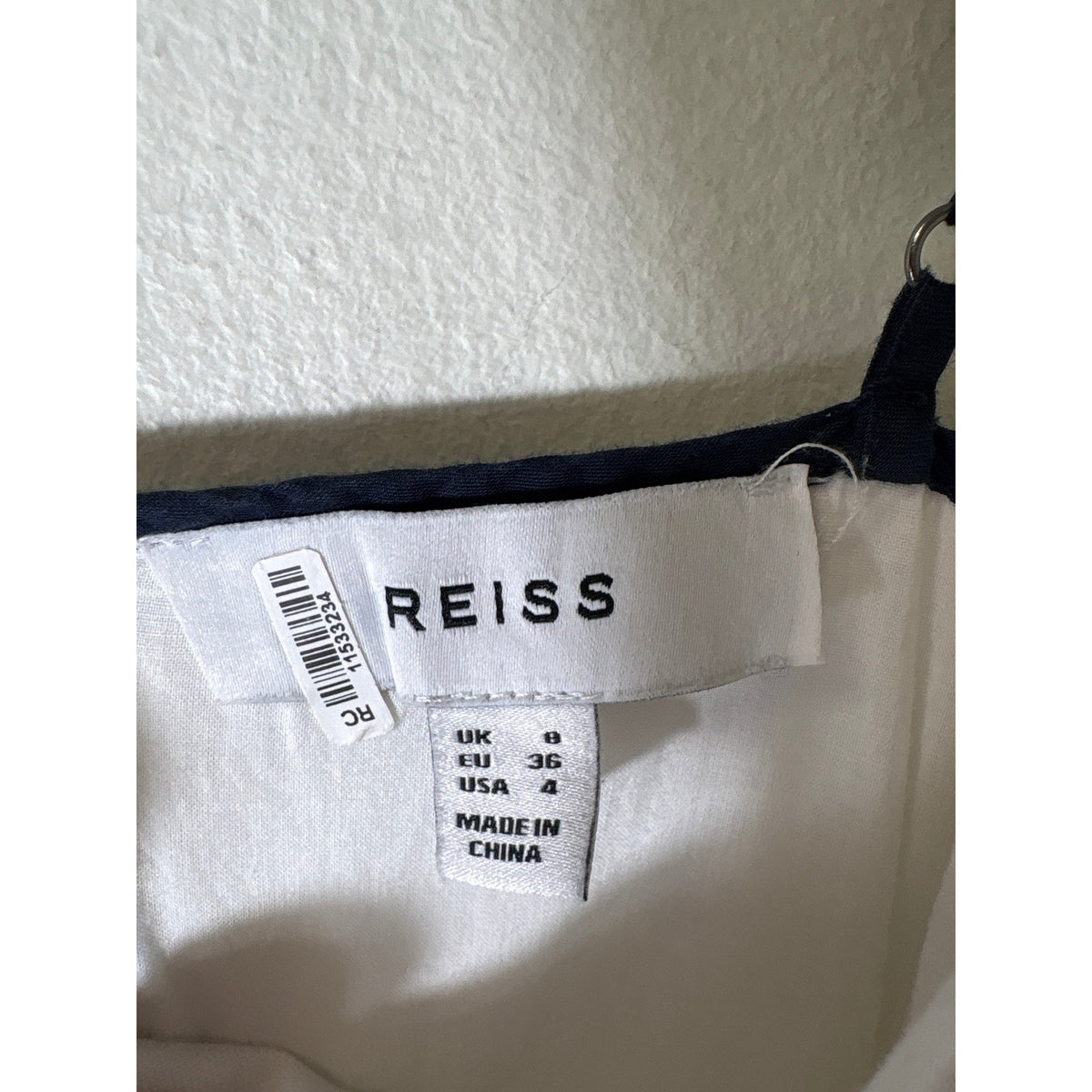 Reiss White Spaghetti Strap Key Hole Bodycon Maxi Dress sz 4