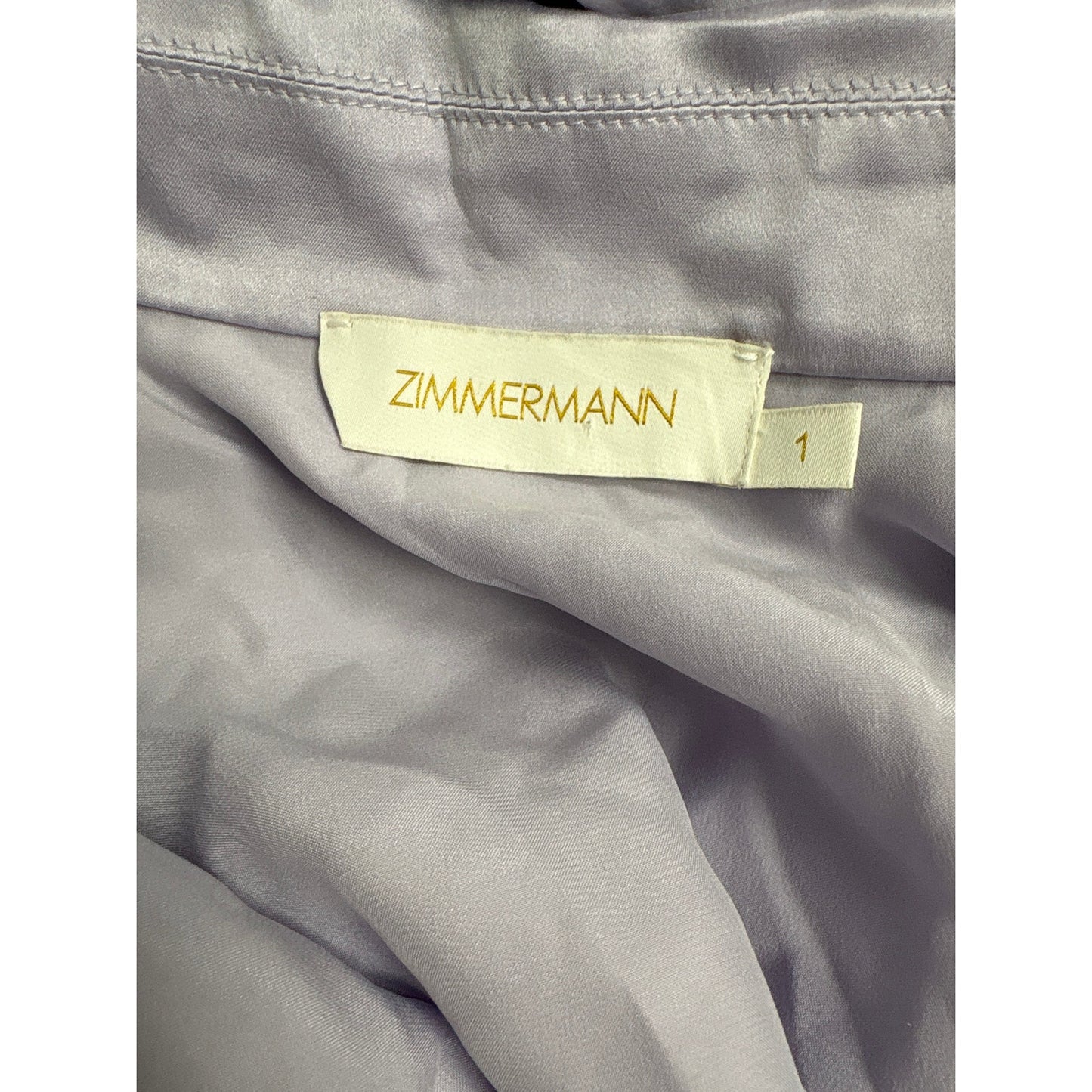 Zimmerman Lilac Silk Wrap Dress Sz 1 (0-2)