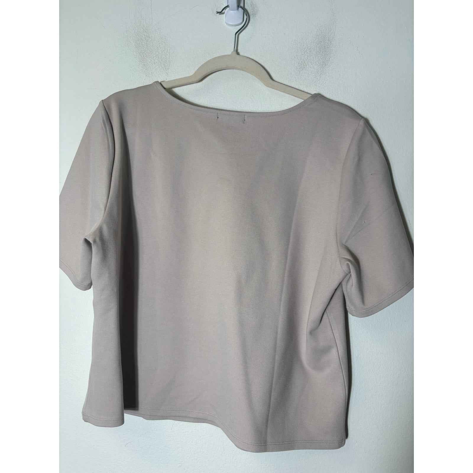 Quince Beige Top Sz L