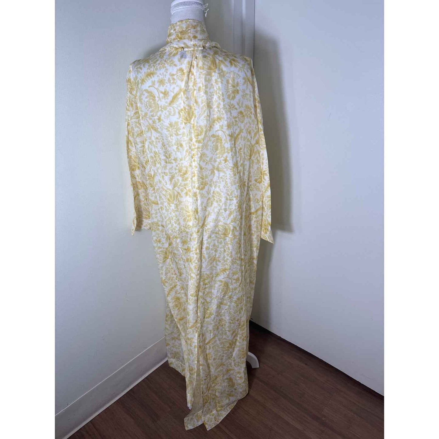 Golden Goose Yellow and White Floral Print Wrap Sz M