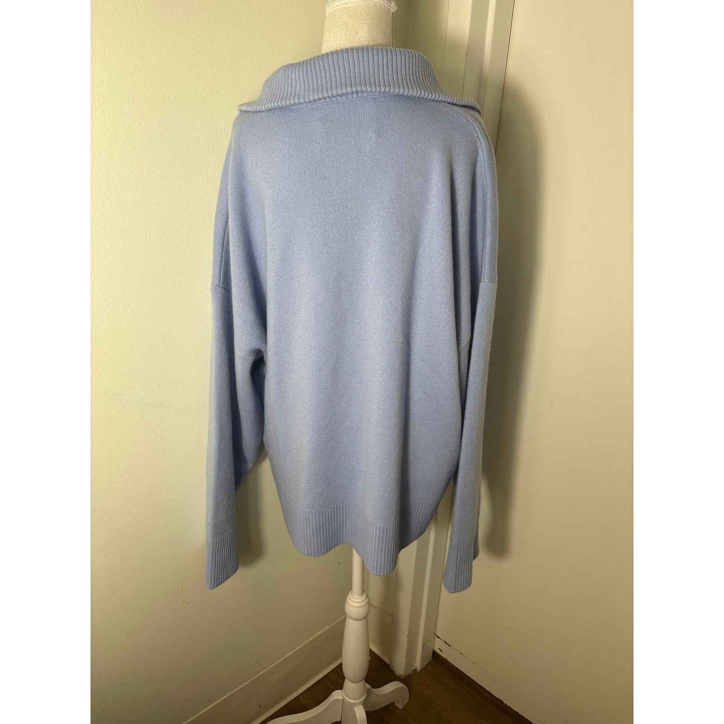 Sablyn Baby Blue Cardigan Sweater Sz M