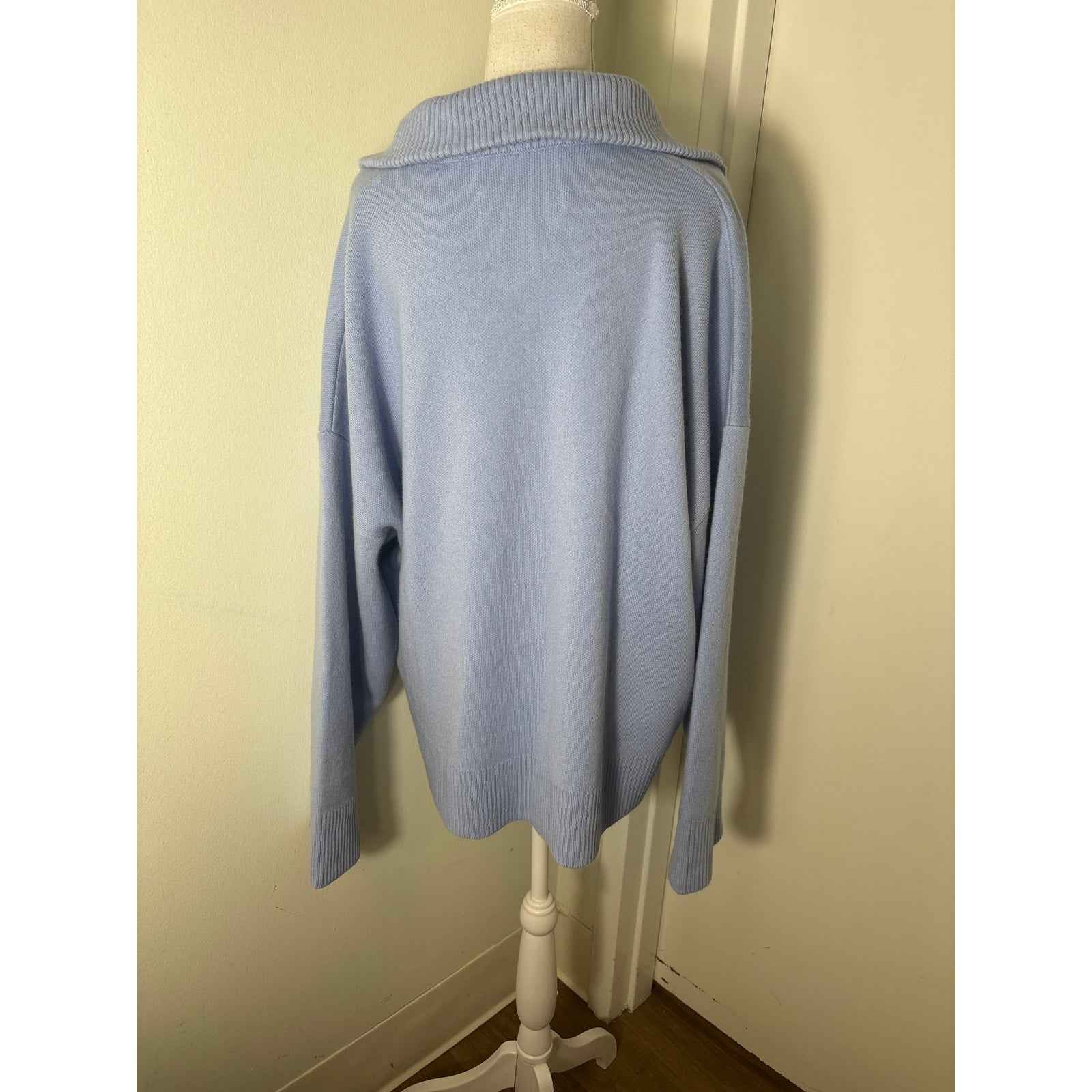 Sablyn Baby Blue Cardigan Sweater Sz M