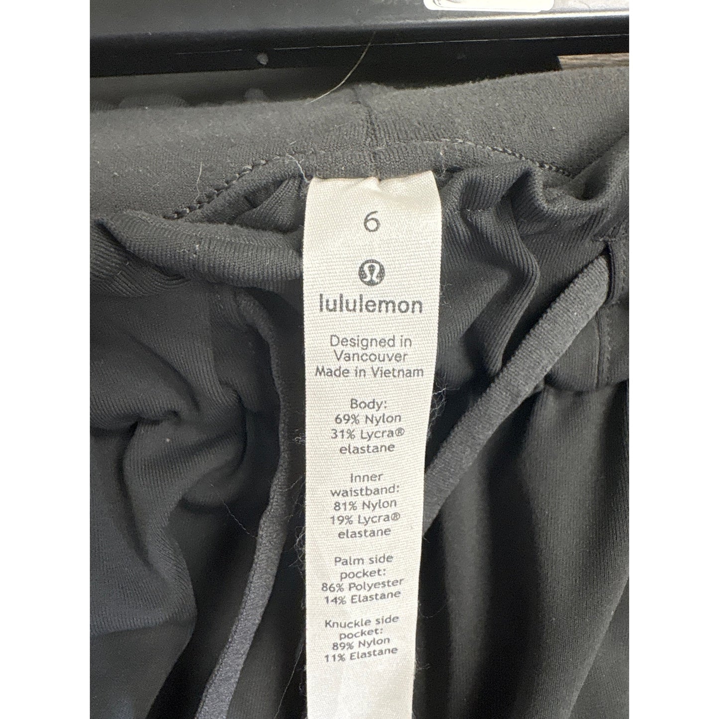 Lululemon Charcoal Pull On Athleisure Pants Sz 6