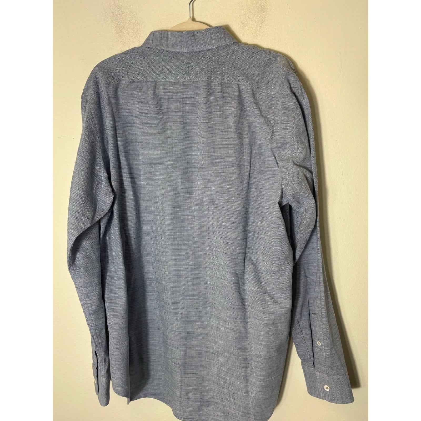 Men's Billy Reid Light Blue Long Sleeve Cotton Button Down Shirt Sz L